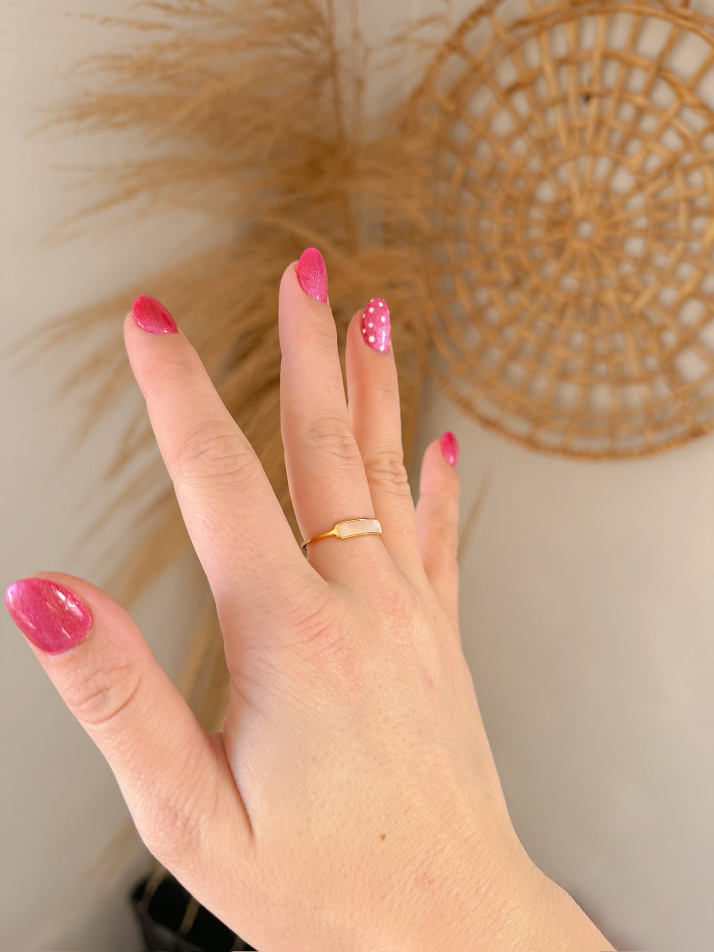 REBEL PEARL RING SZ 8