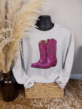 Load image into Gallery viewer, PINK BEDAZZLED BOOTS