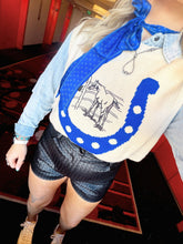 Load image into Gallery viewer, LUCKY BLUE SWEATER VEST