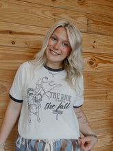 Load image into Gallery viewer, WORTH THE FALL: RINGER TEE
