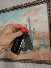 Load image into Gallery viewer, COWBOY BOOT KEYCHAIN: MIDNIGHT BLACK
