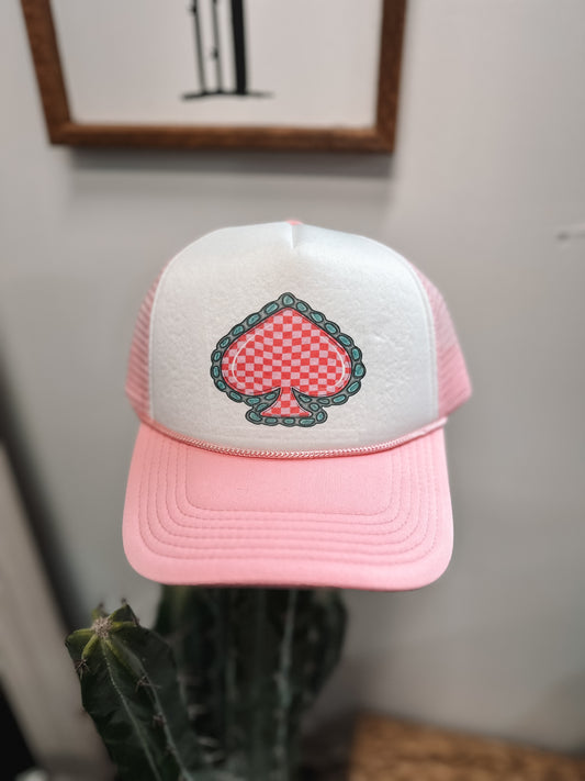 PINK SPADE CAP