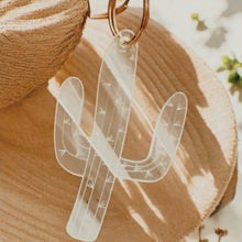 Load image into Gallery viewer, Cactus Keychain: Silver
