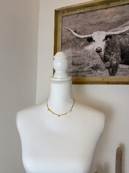 JULIETTA STAR CHARM TENNIS NECKLACE