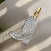 Load image into Gallery viewer, Cowboy Boot Keychain: Silver
