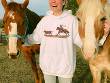 Load image into Gallery viewer, ROPIN’ COWGIRL HOODIE
