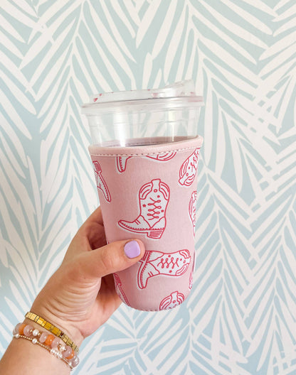 Western Cowgirl Boots Drink Sleeve: Small