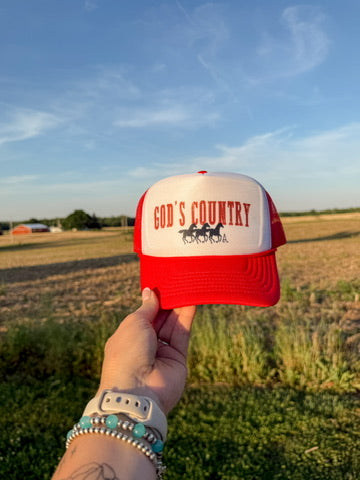 GOD'S COUNTRY CAP: RED