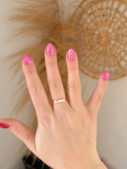 REBEL PEARL RING SZ 8