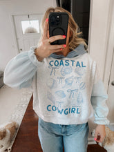 Load image into Gallery viewer, COASTAL COWGIRL HOODIE: BLUE
