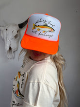 Load image into Gallery viewer, FISH NOT FEELINGS CAP: NEON ORANGE
