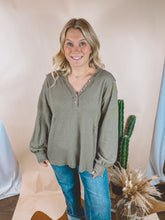 Load image into Gallery viewer, OLIVE HENLEY TOP
