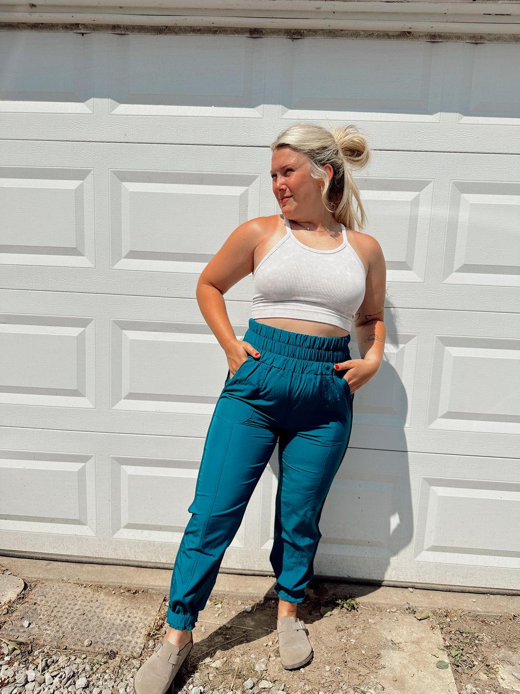 SUNDAY JOGGERS: TEAL