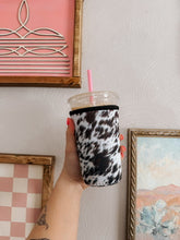 Load image into Gallery viewer, COFFEE KOOZIE: COWHIDE
